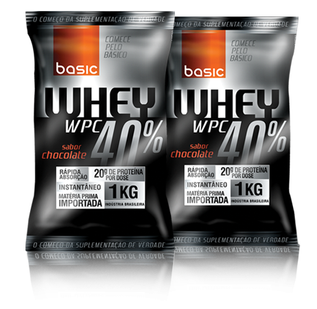 Whey 40% 1kg Basic Nutrition